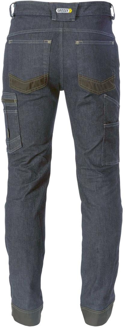 Jeans-Arbeitshose Stretch DASSY® OSAKA PLUS JEANSBLAU/SW-48
