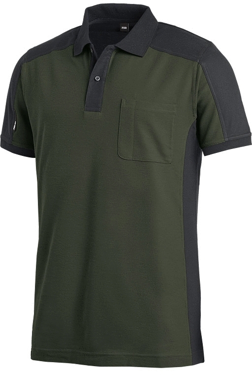 FHB KONRAD Polo-Shirt, anthrazit-schwarz, Gr. 2XL