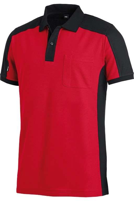FHB KONRAD Polo-Shirt, anthrazit-schwarz, Gr. L