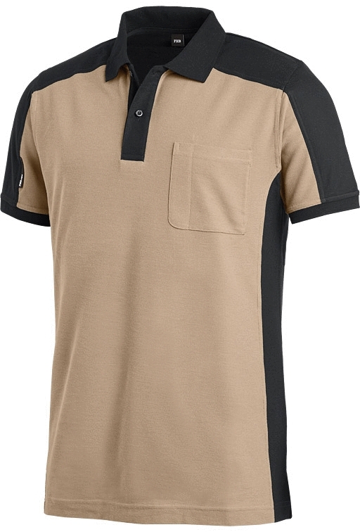 FHB KONRAD Polo-Shirt, grau-schwarz, Gr. 2XL