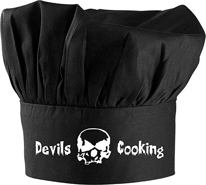 Kochmütze "Devils Cooking" schwarz