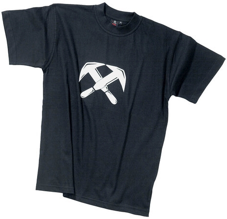 FHB TILL T-Shirt Zunftzeichen Dachdecker, weiß, Gr. XL
