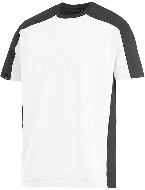 FHB MARC T-Shirt zweifarbig, rot-schwarz, Gr. 5XL